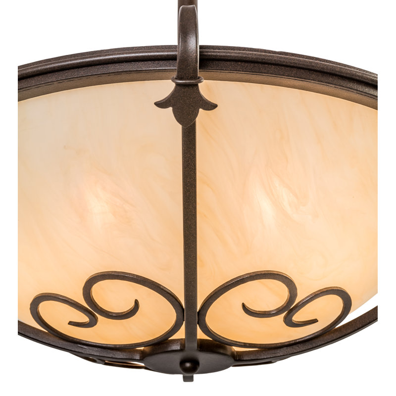 Luminaire suspendu bol 3 lumières Overbury