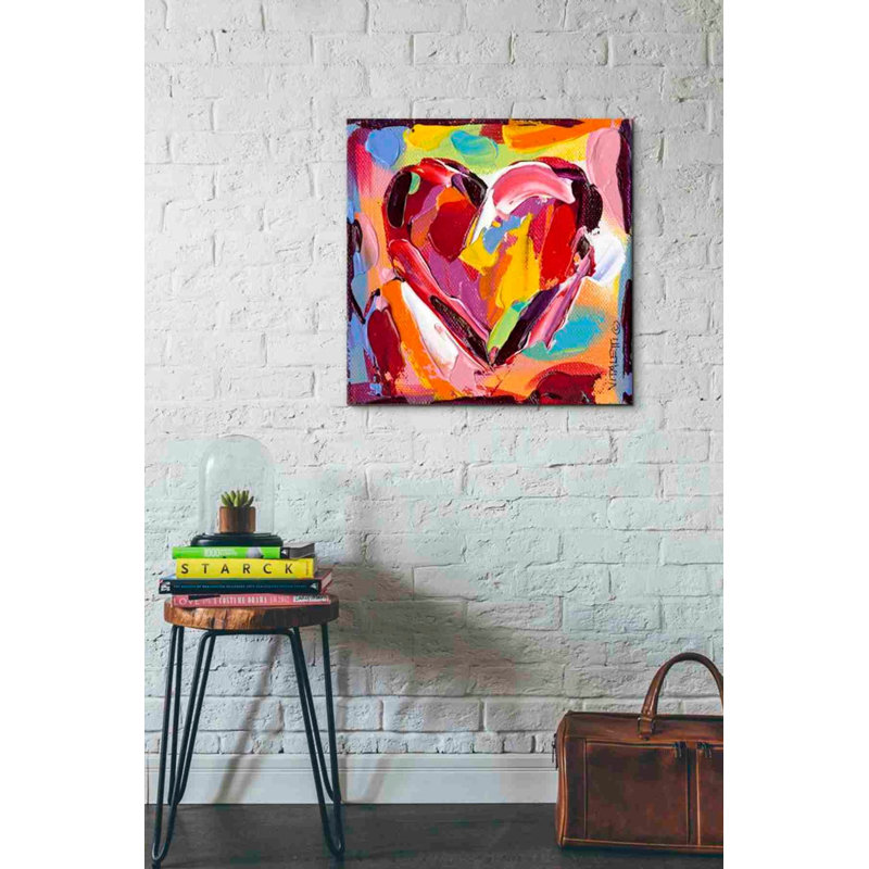 «Colorful Expressions I» par Carolee Vitaletti, art mural sur toile, H 26 po x l 26 po x P 1,5 po