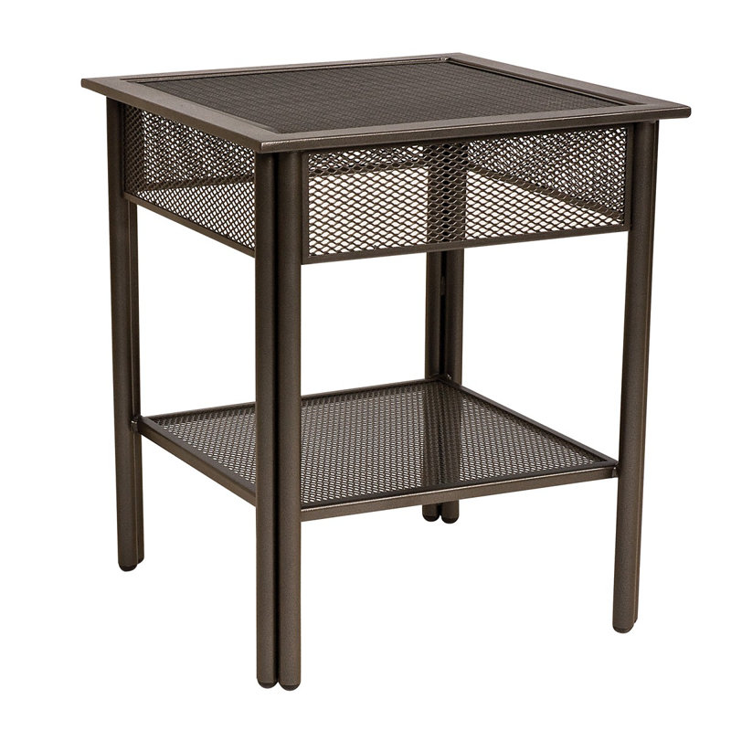 Jax Outdoor Side Table, Chestnut Brown