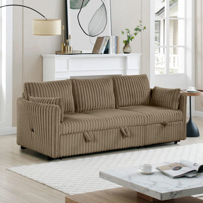 Modular Design Pull Out Delmont With USB And 2 Pillows For Living Room