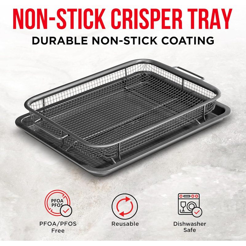 Lifemaster Non-Stick Steel Cookie Sheet, Black
