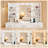 White Makeup Vanity With USB Charging, Power Outlet, Lighted Mirror, Vanity Desk With  3 Modes Adjustable Brightness Light for Bedroom