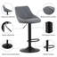 Swivel Adjustable Height Counter Stool with Metal Frame-253660301