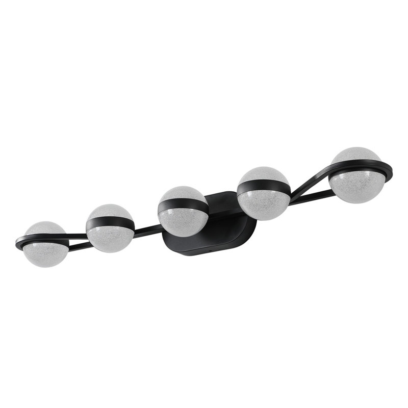 Kennyth 5 - Light Dimmable LED Vanity Light, Black