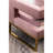 Elegant Upholstered Accent Chair In Pink With Cut-Out And A Strong Metal Construction Glamorous Arms Robust Base-243189193