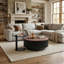 Drum Coffee Table with Storage