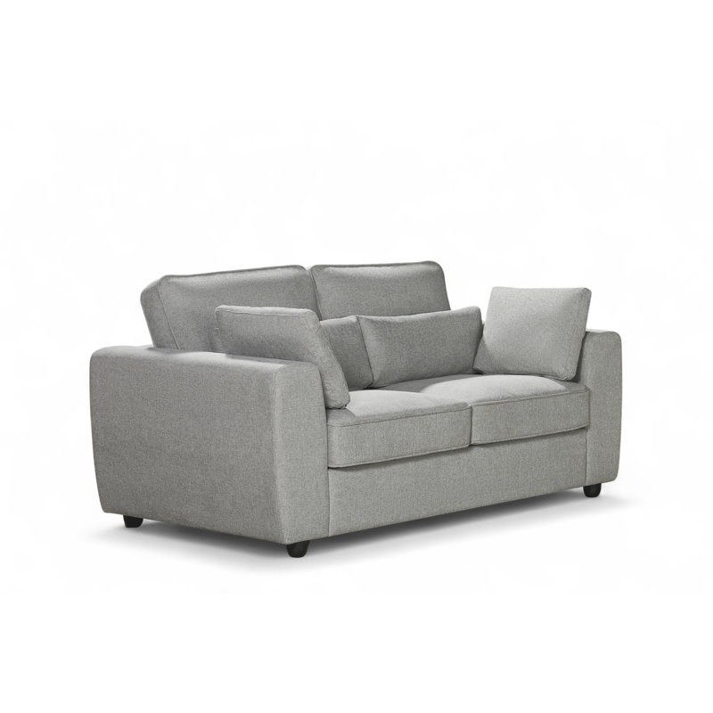 Chenille Sofa, Light Grey, 2