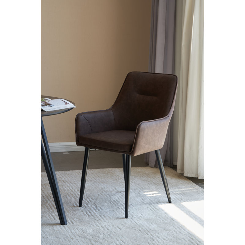 Morrisdale 51cm H Upholstered Side Chair, Brown