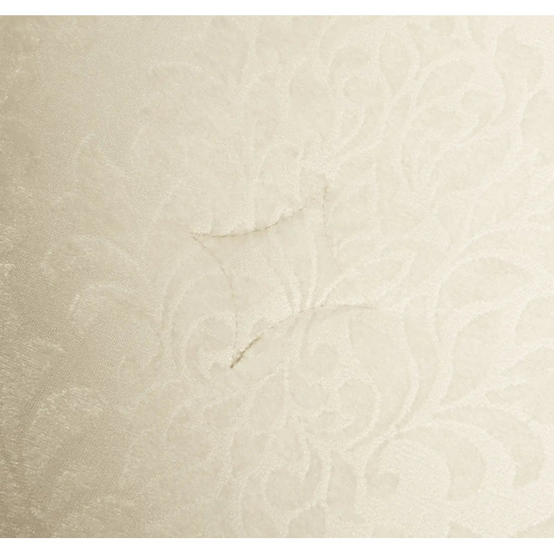 Polyester Floral Bedspread with Pillow Shams, Cream, Kingsize Bedspread + 3 Standard Shams