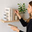 Serre-livres lettre E naturel