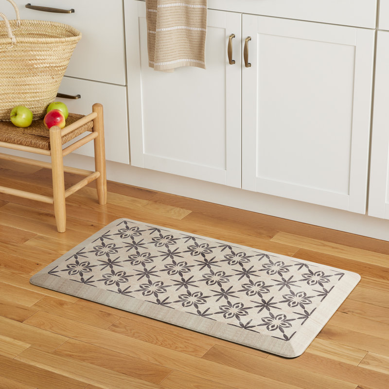 Tapis de cuisine Comfort Air Geo Tiles, Beige / gris