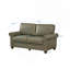 Causeuse de salon en similicuir taupe
