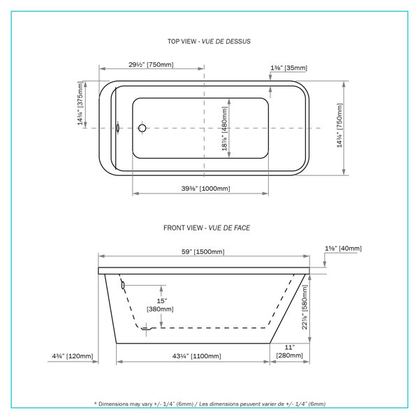 Dimensions du produit