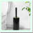 EcoClean Black Plastic Bowl Brush with Holder