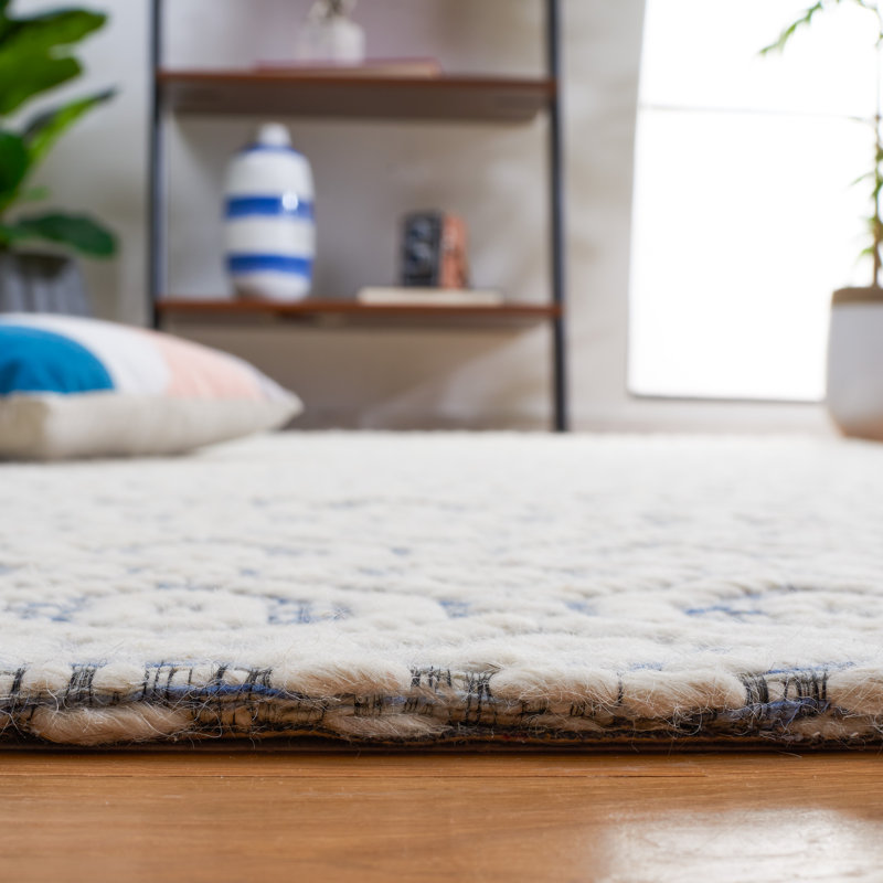 Marbella Hand Woven Performance Geometric Rug, Round 6'