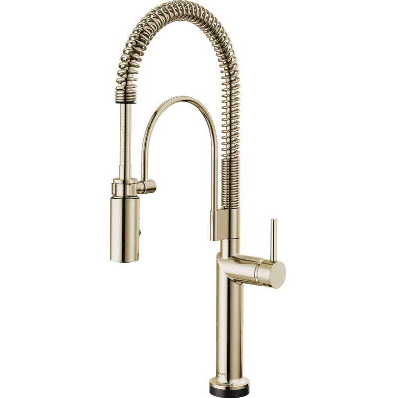 Odin® Smarttouch Semi-Professional Kitchen Faucet, Polished Nickel, Metal Lever Handle