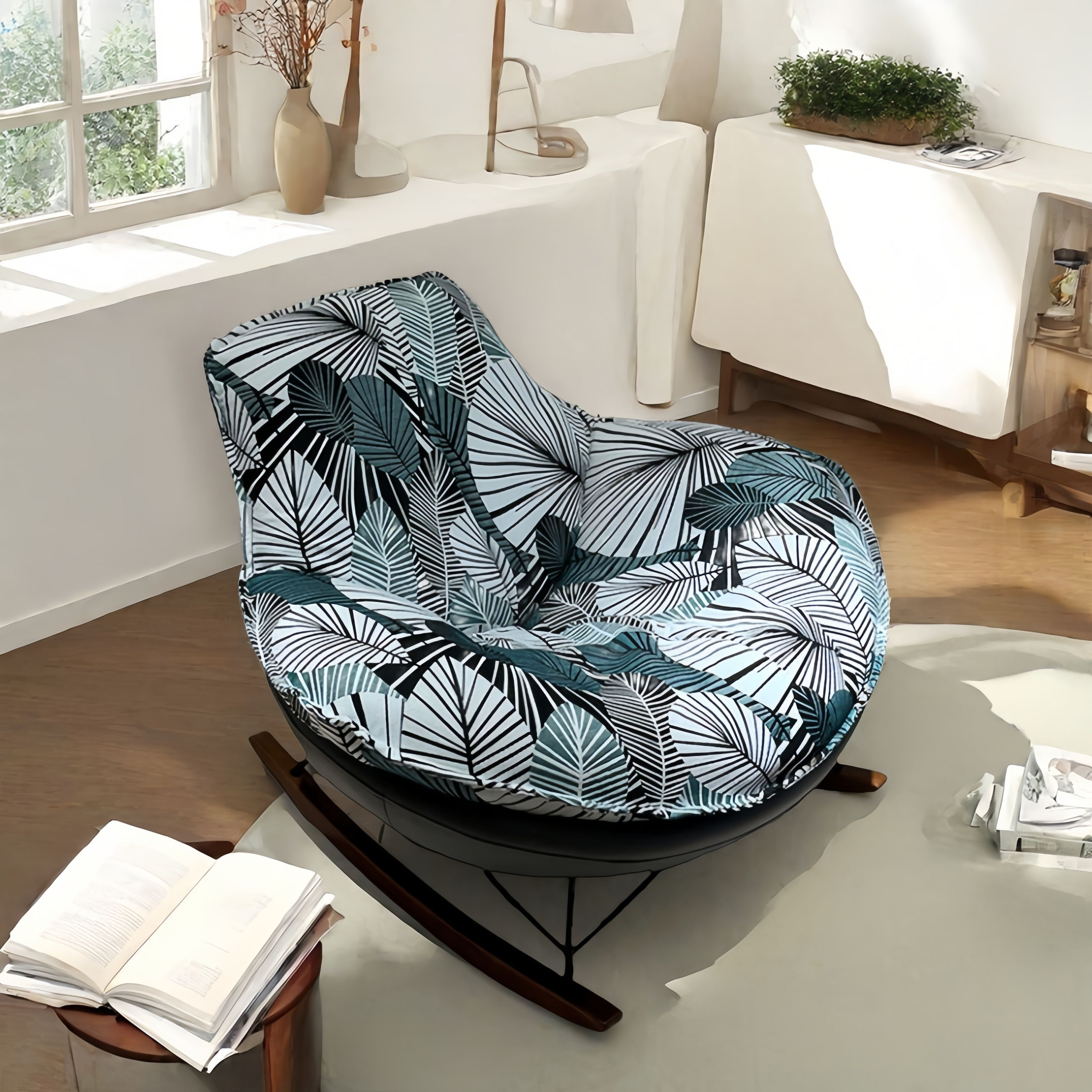 VIBORZ Modern Upholstered Rocking Chair - Wayfair Canada