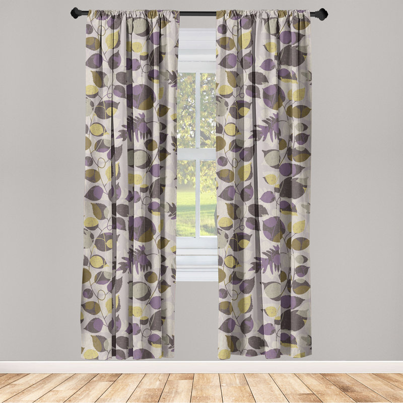 Semi Sheer Curtain Pair, 28" W x 84" L