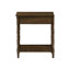 Table d'appoint pour petits espaces - Conception pratique avec étagère de rangement à 2 niveaux
