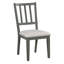 Ensemble de salle à manger 5 pièces à charme rustique avec 3 chaises rembourrées et banc incurvé-1019668169-1019668168