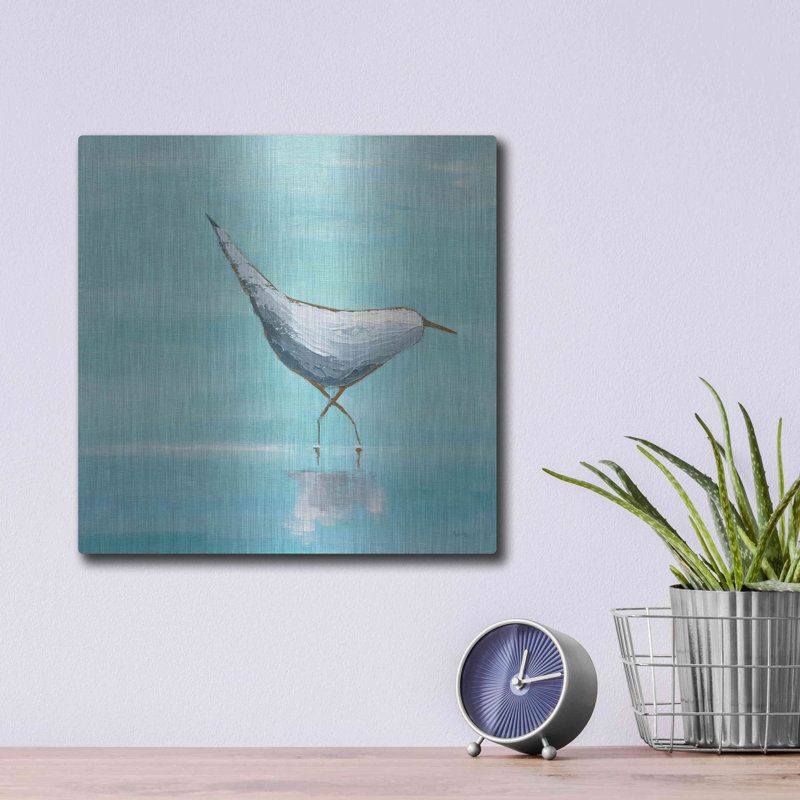 «Egret I» par Phyllis Adams, H 12 po x l 12 po