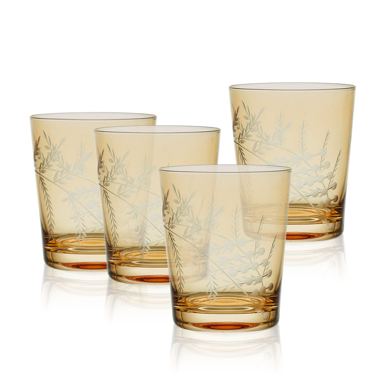 Fitz and Floyd Wildflower Highball Glasses, Blue, 12