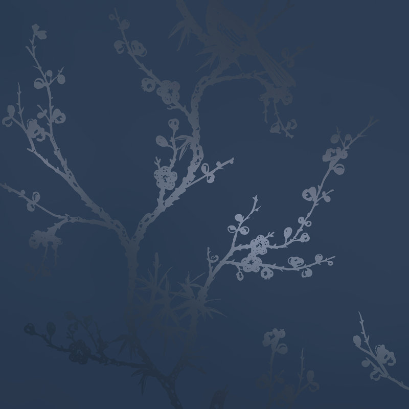 Aihnoa 27' L x 27" W Peel and Stick Wallpaper Roll, Navy