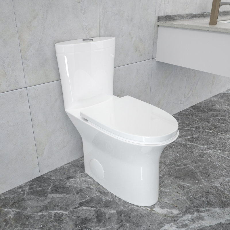 Toilette allongée une pièce 1,6 GPF (siège inclus), H 28,3 po x l 16,7 po x P 28,1 po