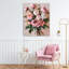 Toile romantique avec bouquet de pivoines, conception de Petal Prints Design-2077607770