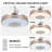 42.1" Modern Ceiling Fan With Light, Bluetooth Speaker, Colorful Changing, Remote & App Control, Mute Motor