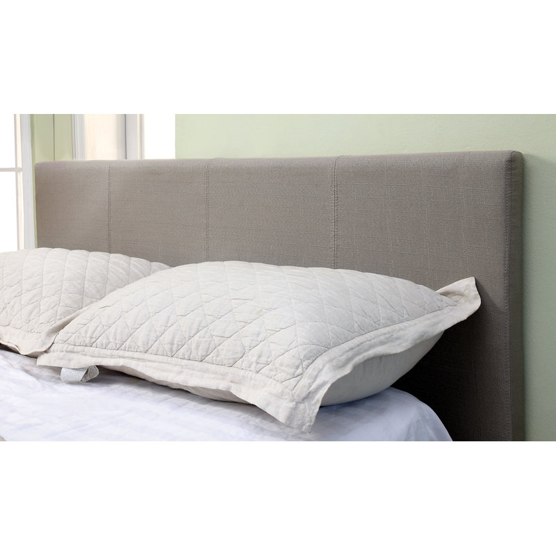 Tête de lit tapissier Nicholeta, Gris, Très grand