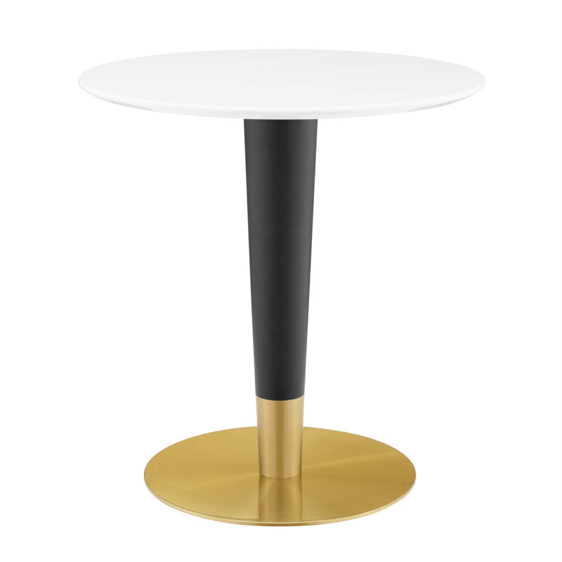 Table de salle à manger Zinque, 29.5", Blanc, l 27,5 po x L 27,5 po