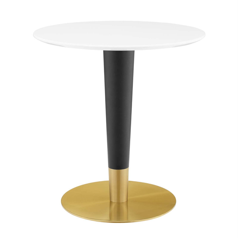 Zinque Dining Table, 27.5" W x 27.5" L, White, 29.5"
