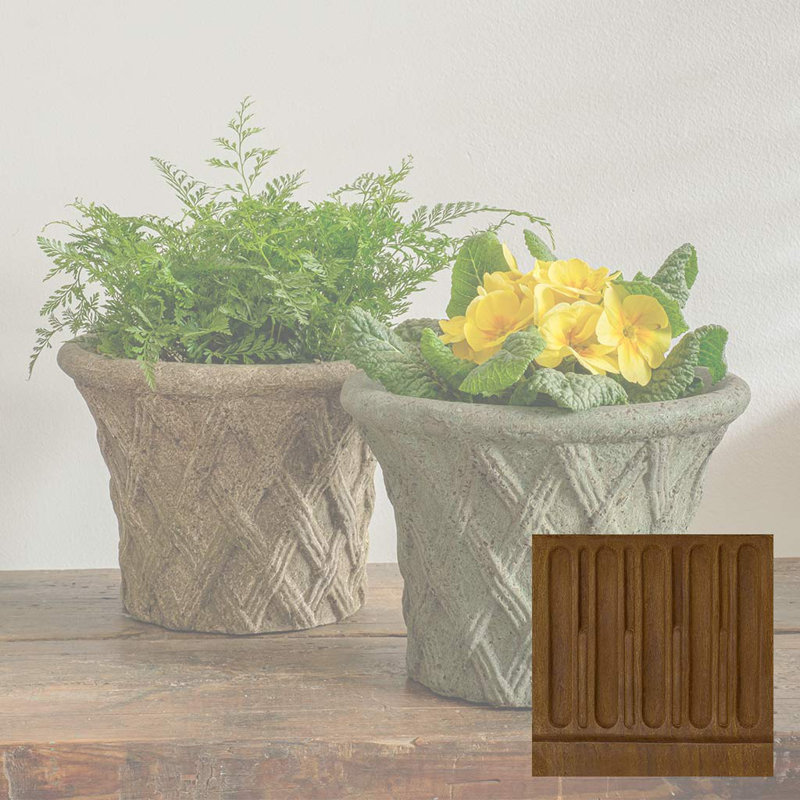 Pot à fleurs en béton antique, Pietra Nuova