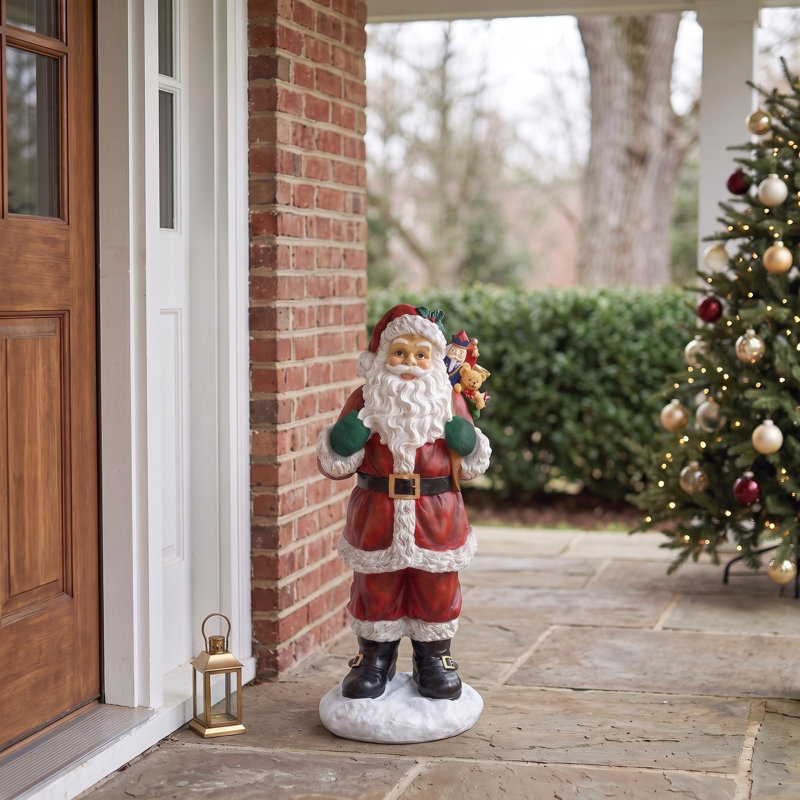 A Visit from Santa Claus Holiday Statue