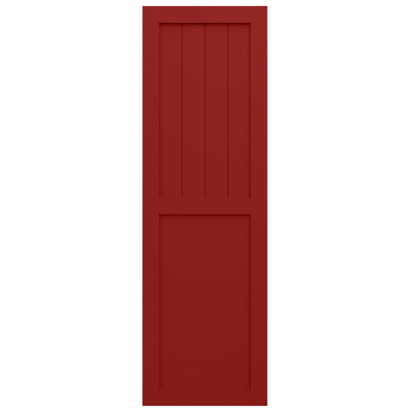 Volets combinés EnduraCore, 12"W, Rouge feu, 71"H