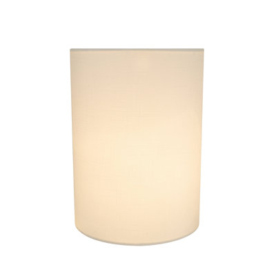 Abat-jour tambour en tissu (Spider) en blanc