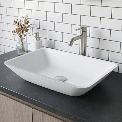 Lavabo de salle de bain rectangulaire Sottile