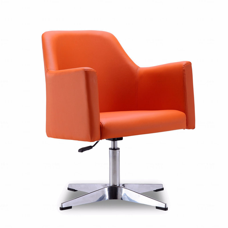 Fauteuil d'appoint pivotant, Orange