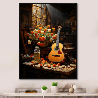 Guitare Country Country en brun rustique