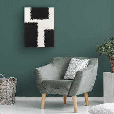 Ebern Designs Michael Willett Monochrome Fields II Canvas Wall Art