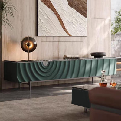 Light luxury marble high sense TV cabinet