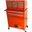 Coffre à outils roulant à grande capacité avec roulettes et tiroirs, armoire de rangement pour outils à 8 tiroirs - Orange-1990683252