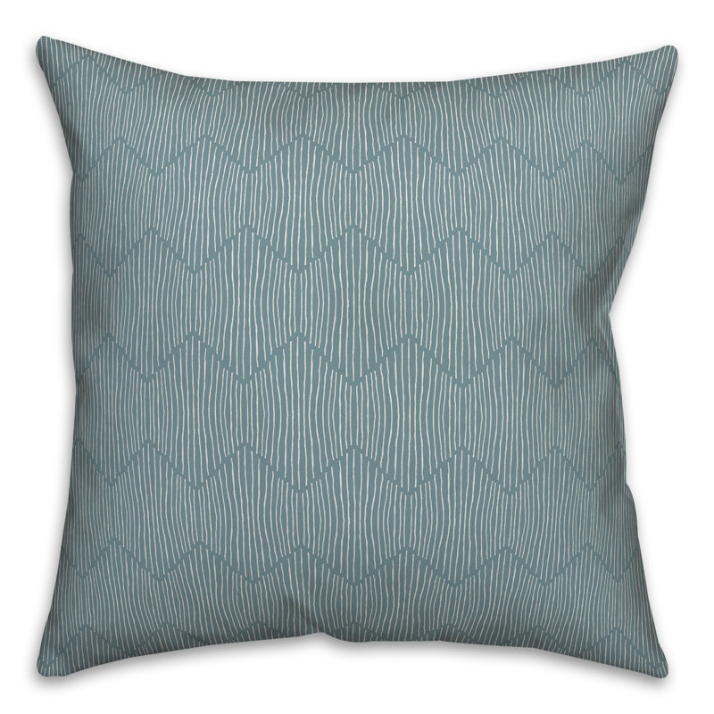 Geometric Throw Pillow, Blue, 20" x 20"