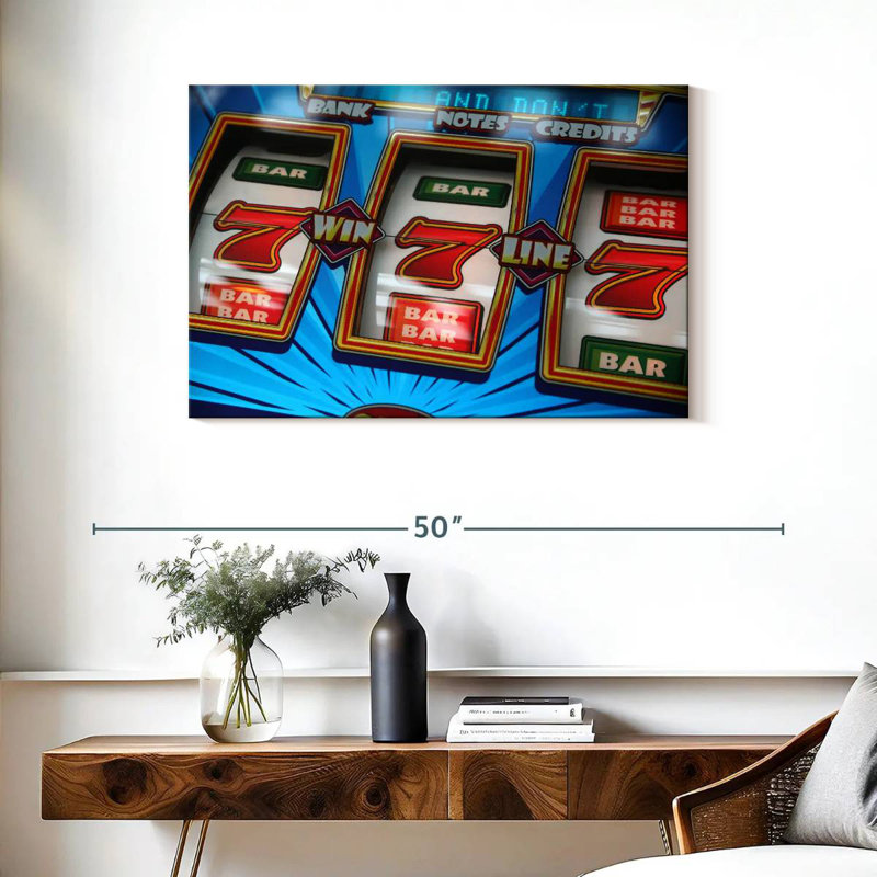 Winning Slot Machine, 24" H x 36" W