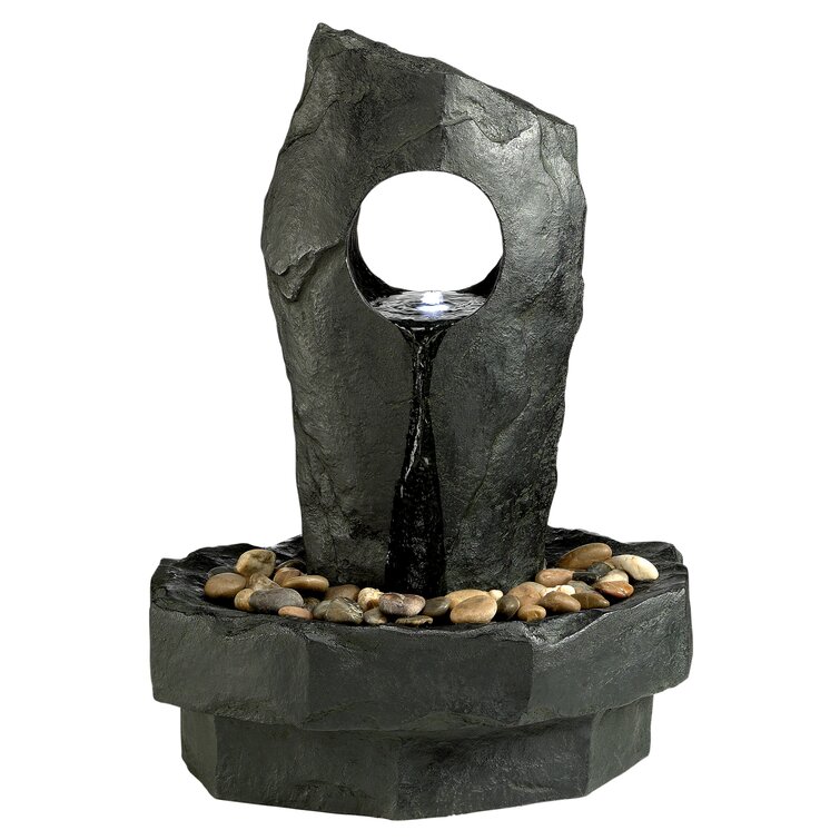 Millwood Pines Gropius Infinity Cascading Fountain With Led Light 