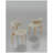 Modern Ash Wood Dining Chairs, Oak Finish