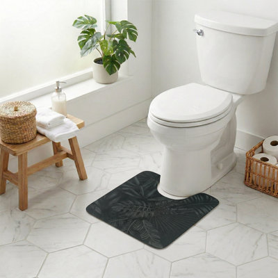 Tapis décoratif pour salle de bain 20 x 18 - Tapis ultra-absorbant à séchage rapide avec envers en caoutchouc antidérapant