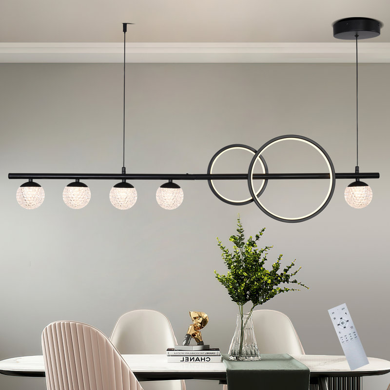 7 - Light Black LED Kitchen Island Pendant