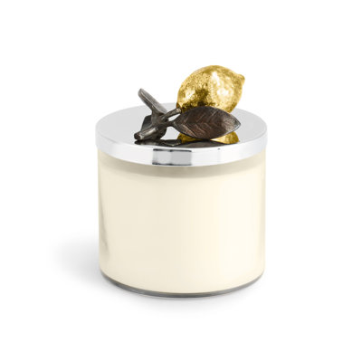 Lemonwood Plant / Floral and Woodsy Jar Candle with Glass Holder